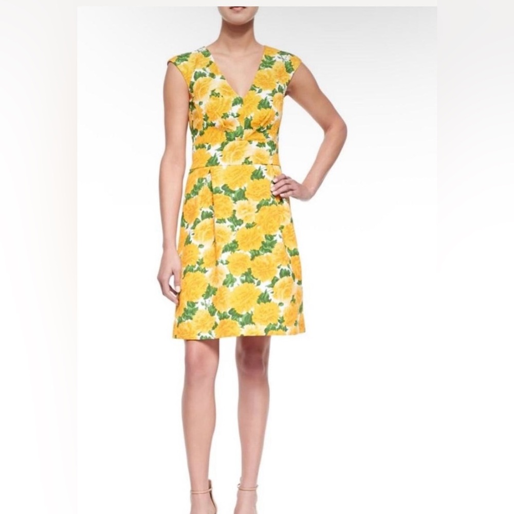 NWOT Michael kors floral dress 6 Made in Italy Silk.